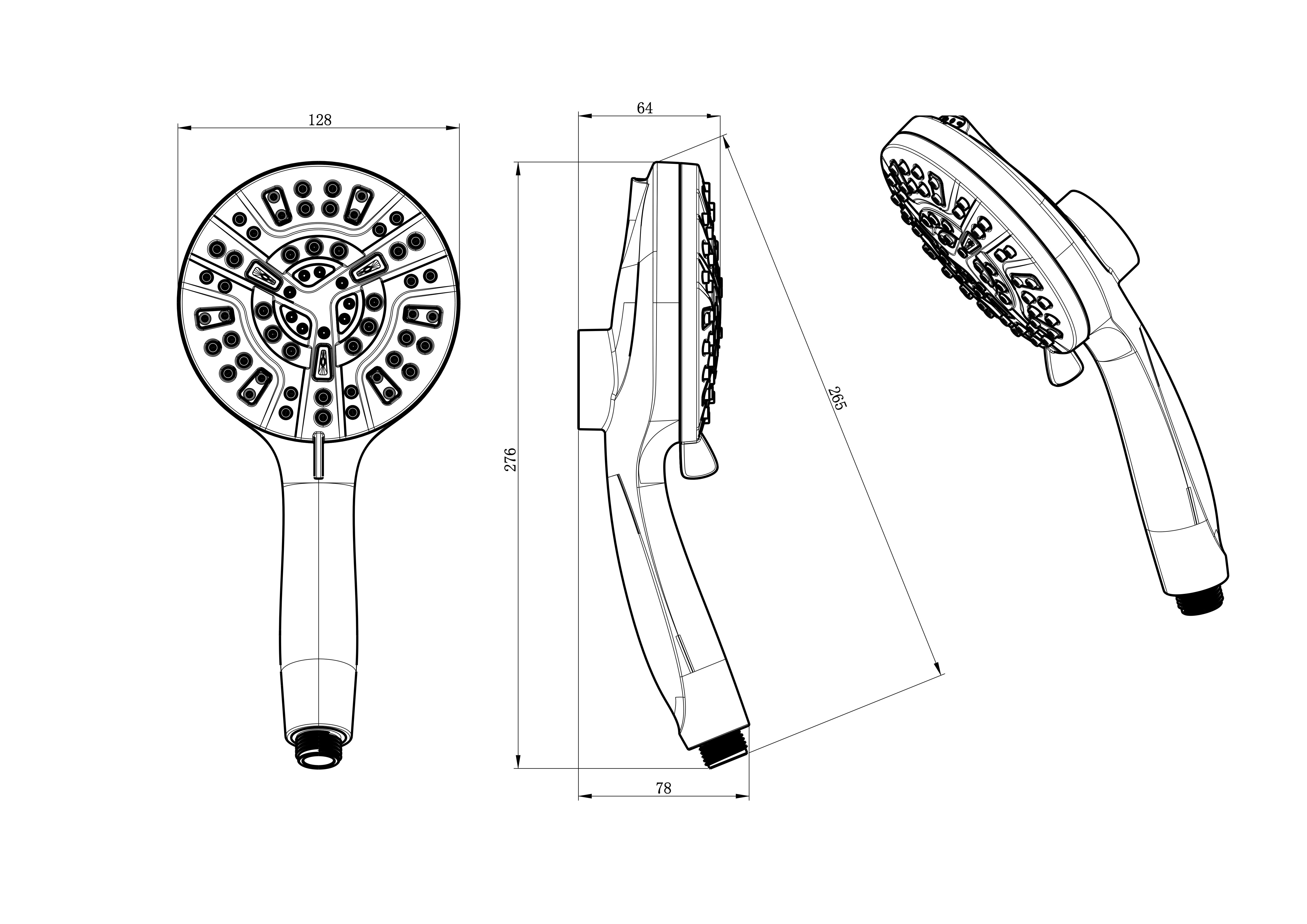 Magnetic Hand Shower